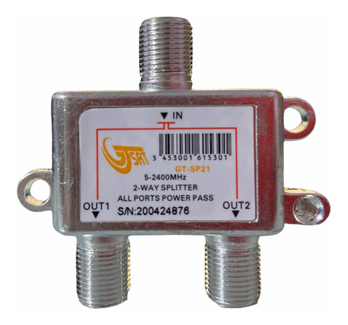 Splitter Receptor Satelital 2 Salidas 5-2400mhz