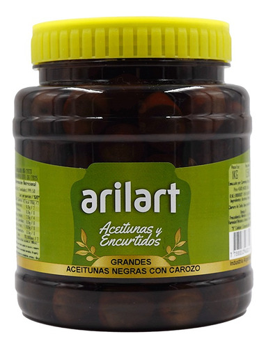 Aceitunas Negras Naturales Enteras Grandes 00 X 1 Kg