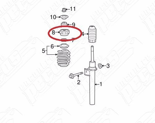 Coxim Amortecedor Dianteiro Smart Fortwo Passion 2012-2013