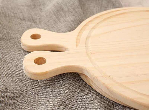 Tabla De Madera Bambú Para Picoteo Pizza