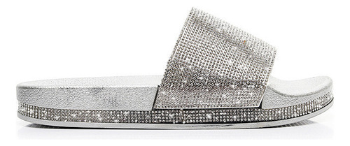 Zapatillas Estilo Diamantes De Imitación Y Sandalias De Suel