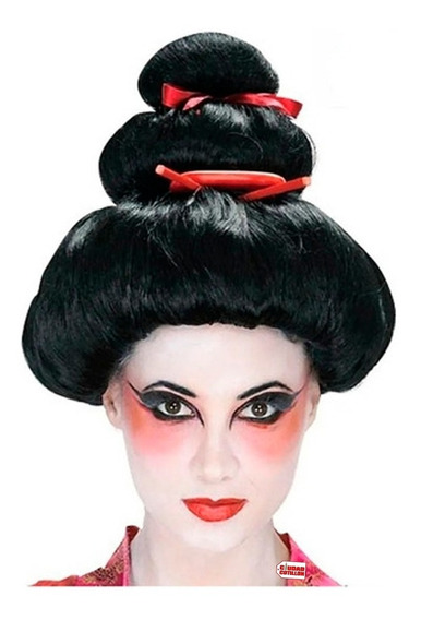  Peluca Geisha Japonesa Disfraz Halloween
