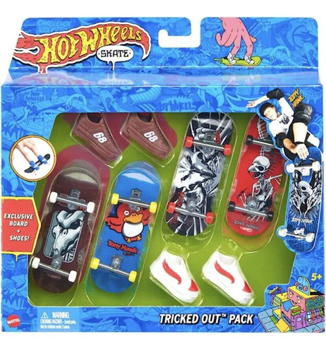 Set Tricked Out Pack Mini Patinetas Hot Wheels