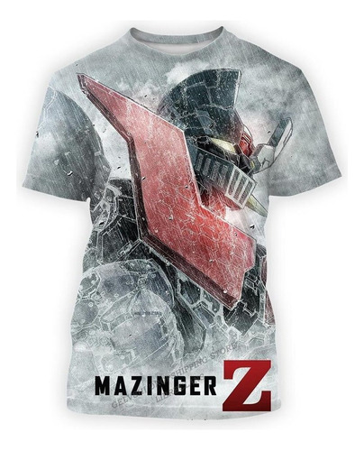 Playera De Manga Corta Mazinger Z Graphics 3d