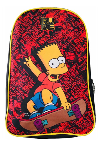 Mochila Escolar Bart Simpson Para Niños