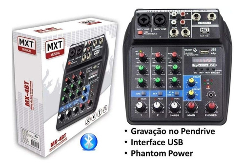 Console MXT MX-A4BT de mistura 110V/220V