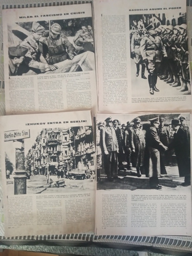 Antiguos Suplementos De La Segunda Guerra Mundial Mussolini (Usado)