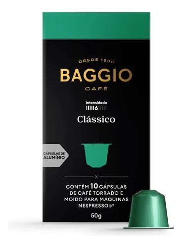 comprar Café Torrado e Moído Gourmet Clássico Baggio 10 Cápsulas 50g