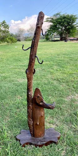 Perchero artesanal madera hotsell