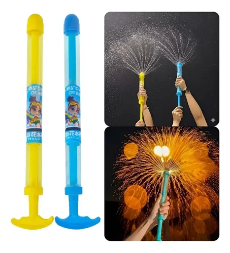 STOAT Pistolas De Agua Con Efecto Fuegos Artificiales – Pack 6 Unidades – Chorro De 100 Cm – Sin Pilas Y Sin BPA – Regalo De Verano