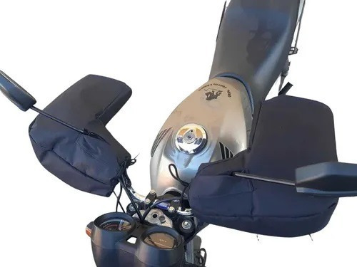 Imagen 4 de 6 de Cubre Manos Moto Impermeable Universal Con Abrigo Mototek