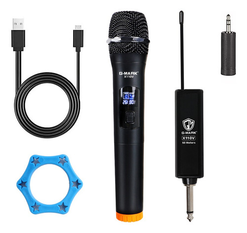 G-mark Profesional Microfono Inalambrico Karaoke Musicales Color Negro