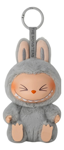 Peluche Labubu Kawai Mounstros De Macarrones Compatible Color Gris