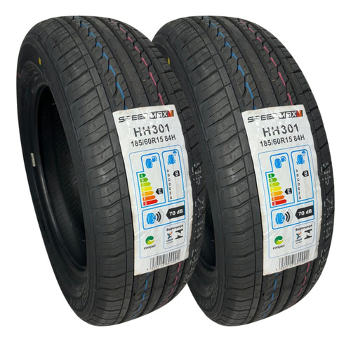 2 Pneus Novos Aro 15 Speedmax 185/60r15 84h + Brinde