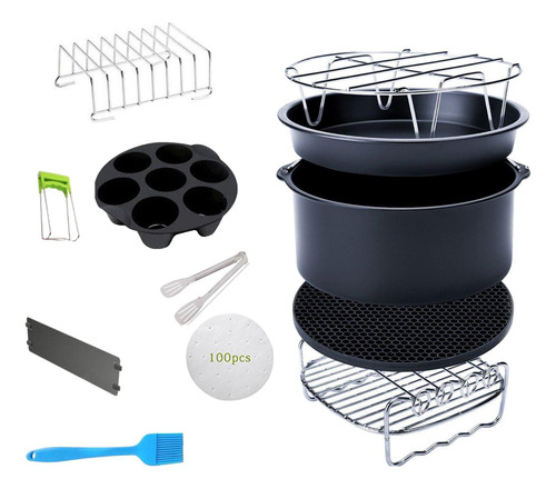 Air Fryer Accessories, 12 Unidades, Con Molde Para Tartas De