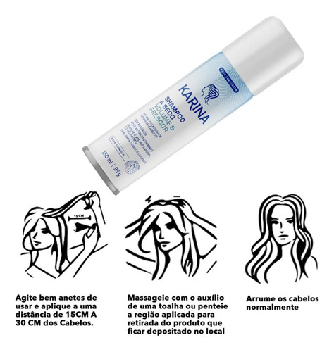 Karina Shampoo A Seco Volume & Frescor 150ml