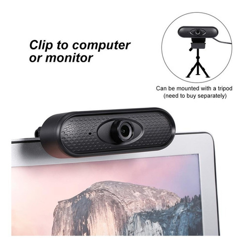 Webcam Hd 720p Camara Web Con Microfono Pc Notebook 