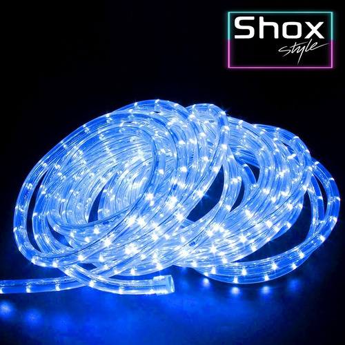 Imagen 5 de 8 de Manguera Luces 20 Metros Led Exterior 8 Efectos Shox Style