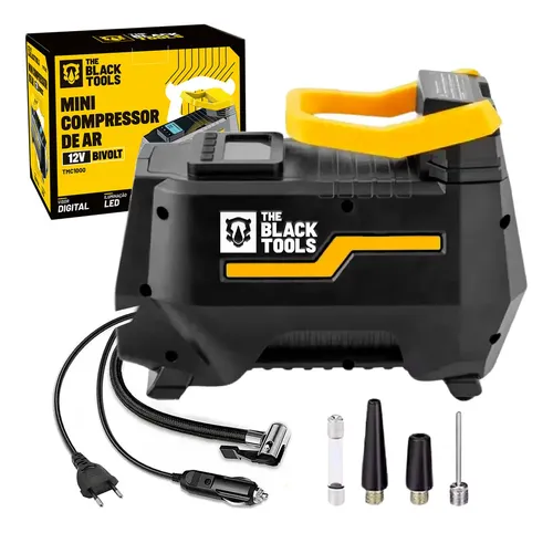 Compressor De Ar Elétrico Portátil 120w Encher Pneu Carro Moto
