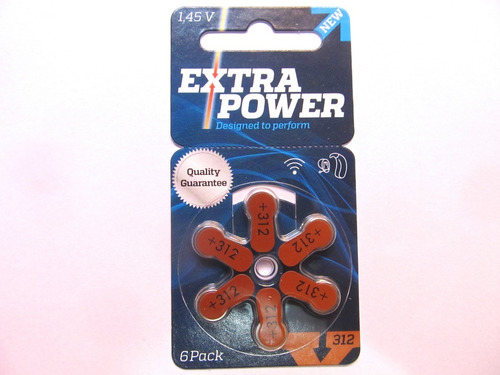 Pilha Bateria Extra Power N312 Aparelho Audição 60 Unidades