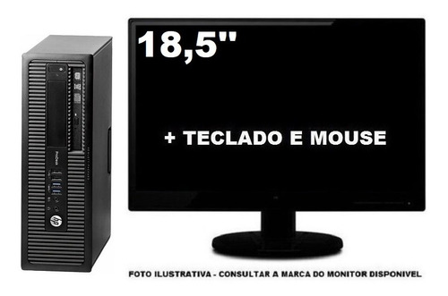 Imagem 1 de 5 de Computador Hp Prodesk 600 G1 Core I5 4590 8gb 240ssd