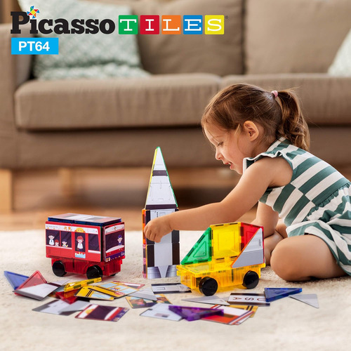 Picassotiles Bloques De Construcción Magnéticos Stem Juego D