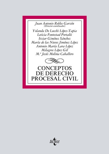 Conceptos de Derecho procesal civil, de Robles Garzón, Juan Antonio. Editorial Tecnos, tapa blanda en español