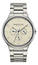 Comprar Reloj Hombre Kenneth Cole Kcwgk2218803 New York Color De La Correa Plateado Color Del Bisel Plateado Color Del Fondo Beige