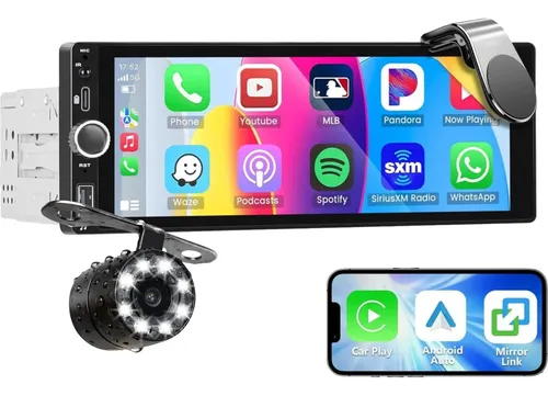 Rádio Central Mp4 Mp5 6.2 Polegadas Espelhamento E Câmera Ré