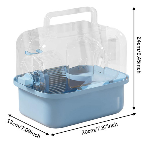 Hitster Cage Habitat Small Animal Cage House Para Ratos Azul