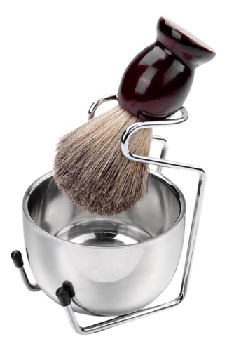 3pcs Hombres Afeitándose El Cepillo De Barba, Kit De
