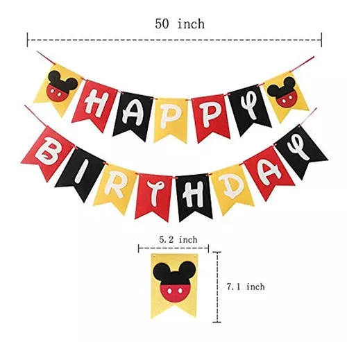 Las mejores ofertas en Mickey MOUSE 1st Cumpleaños Fiesta Decoraciones