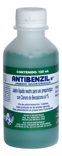 Antibenzil Jabón Quirúrgico 120ml