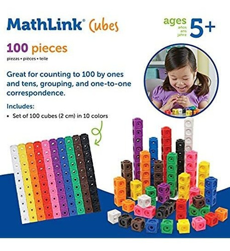 Learning Resources Mathlink Cubos, Juego De 100 Unidades