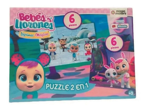 Set 2 Rompecabezas Bebes Llorones Juego De Mesa 