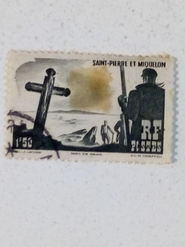 Estampilla De St Pierre Et Miquelon De 1f 50c (1)