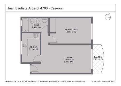 Departamento 2 Ambientes En Venta Apto Profesional Con Cochera Y Balcón En Caseros