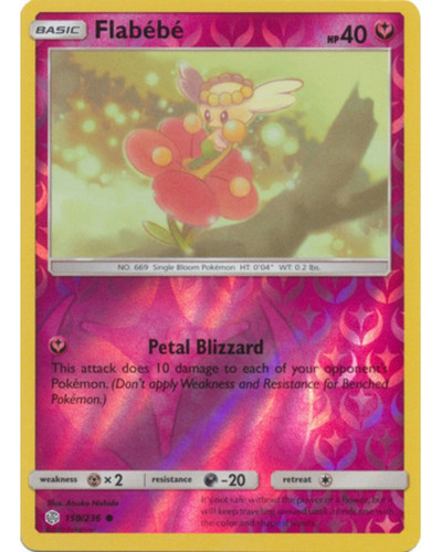 Flabebe - 150/236 - Common Reverse Holo Pokemon Tcg