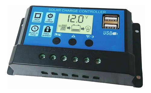 Controlador De Panel Solar Regulador Baterias 12/24v 30amp