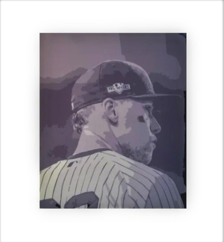 Canvas Aaron Judge Yankees New York Cuadro 38.5 X 46 Cms