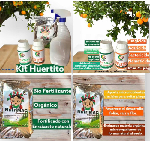 Fertilizante Organico Kit Huertito 