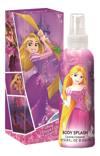 Perfume Infantil Rapunzel Disney Body Splash 200ml