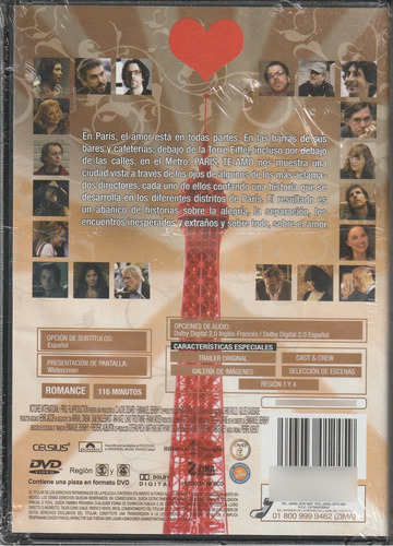 Dvd Paris Te Amo ( Paris, Je T'aime ) (Usado)