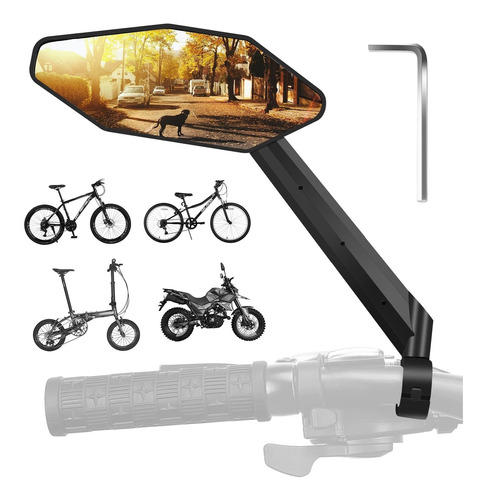 Espejo Retrovisor Bicicleta Ajustable 360° Para Manillar In