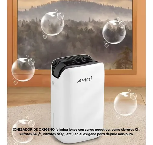 Deshumidificador 20l Digital Programable Hasta 52m2 Blanco Blanco