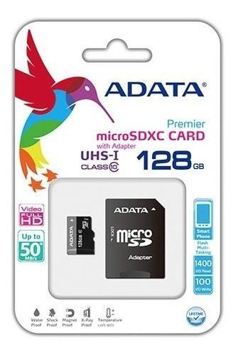 Memoria Micro Sd 128gb Adata Clase 10 - Prophone