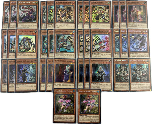 Deck Six Samurái Full Foil Yugioh Tcg