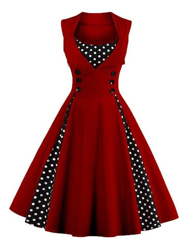 Vestidos Retro Vintage Años 50 Para Mujer