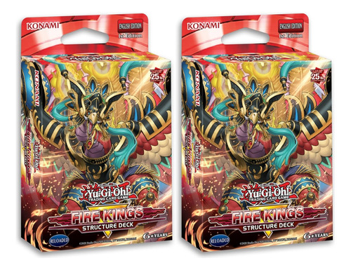 Konami Yu-gi-oh! Structure Deck: Fire Kings 2pz Idioma Inglés