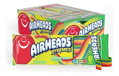 Airheads Xtremes Belts Sweetly Sour Candy Halloween Treat No